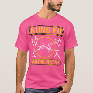 Camiseta Artista Marcial Kung-Fu Para Artes Marciais