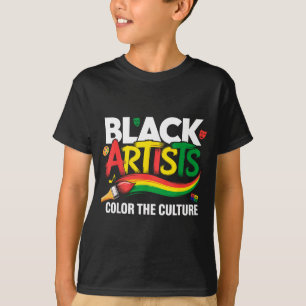 Camiseta Artista Negro Colorir A Cultura Mês Da História Ne