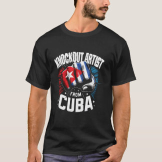Camiseta Artista Nocauteador de Cuba Orgulho do Boxe Cubano