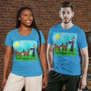 Camiseta Artista substituto infantil engraçado unissex