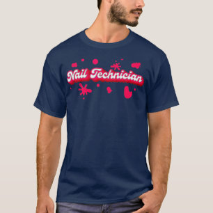 Camiseta Artista técnico do Nail Technician Brain Nail