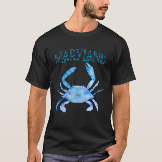 Camiseta Artista Watercolor Maryland Blue Crab