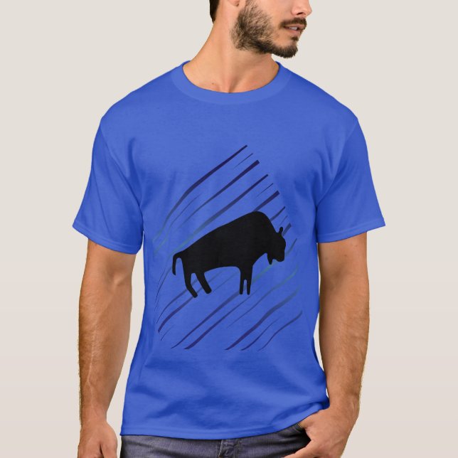 Camiseta Artistas Antigos - Buffalo Pré-Histórico (Frente)