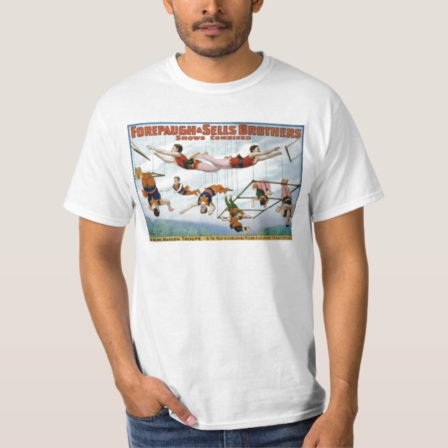 Camiseta Artistas de trapézio/irmãos de Forepaugh & de (Frente)