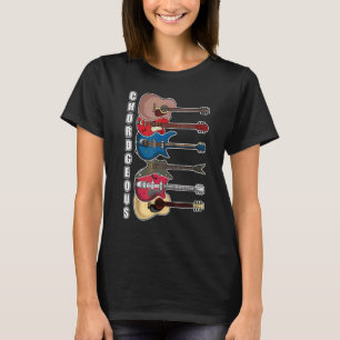 Camiseta Artistas Garguros do Jogador de Violão Chord Chord