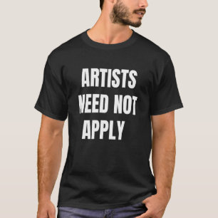 Camiseta Artistas Não Precisam Aplicar Arte Anti-Ai Dystopi