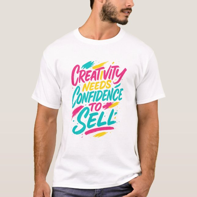 Camiseta Artistic Brush-Lettering T-Shirt  (Frente)