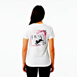 Camiseta Artistic Cherry Blossom Cat Soccer For Japanese Ar
