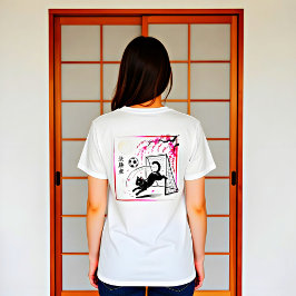 Camiseta Artistic Cherry Blossom Cat Soccer For Japanese Ar