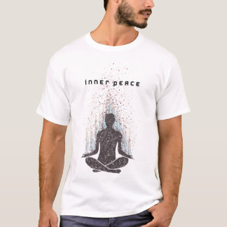 Camiseta Artistic Inner Peace Meditating Silhouette T-Shirt