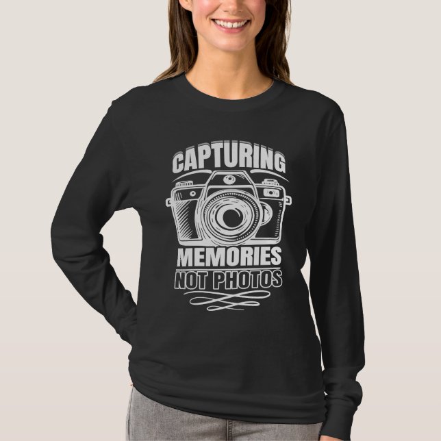Camiseta Artistic Lovable Memories Of Photographers Saying (Frente)