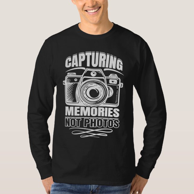 Camiseta Artistic Lovable Memories Of Photographers Saying (Frente)