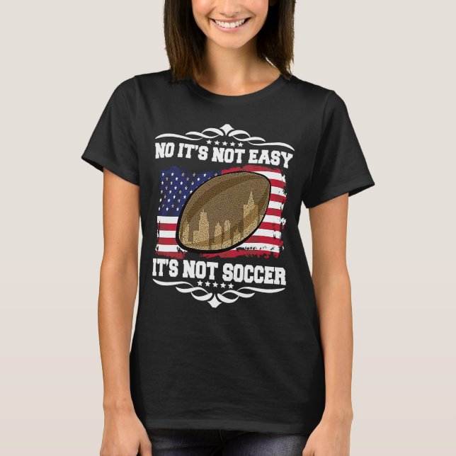 Camiseta Artistic Motivational USA Flag Rugby Quote (Frente)