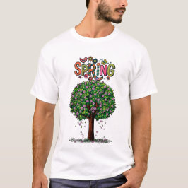 Camiseta Artistic Spring Blossom Tree Graphic 