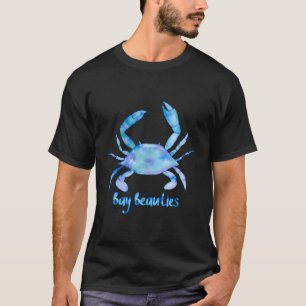 Camiseta Artística - Cor da Água - Azul - Caranguejo - Bele