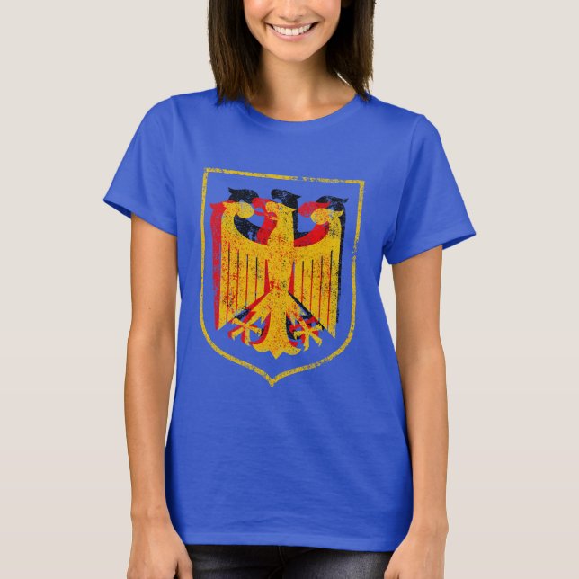 Camiseta Artística da águia alemã (Frente)