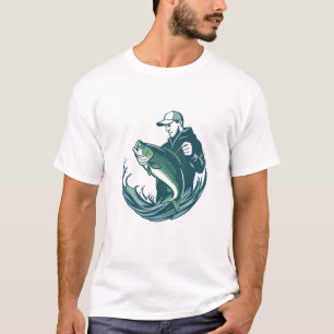 Camiseta Artística de Quem Faz os Peixes Falar