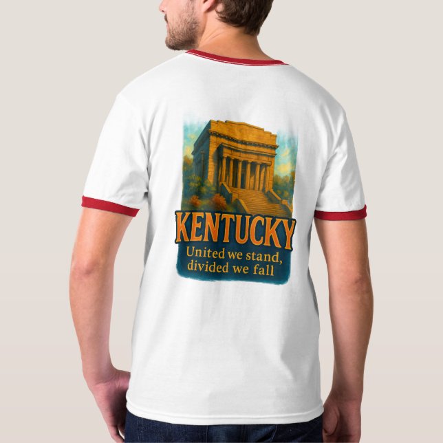 Camiseta artística desi de Kentucky lindamente con (Verso)