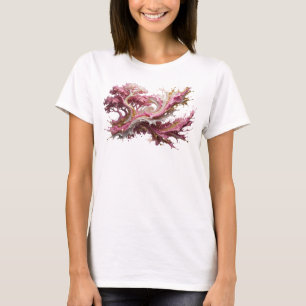 Camiseta Artística Dourada Declaração de ARTE ABST