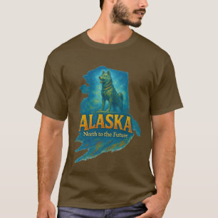 Camiseta Artística Estadual do Alasca - Tinta Petr