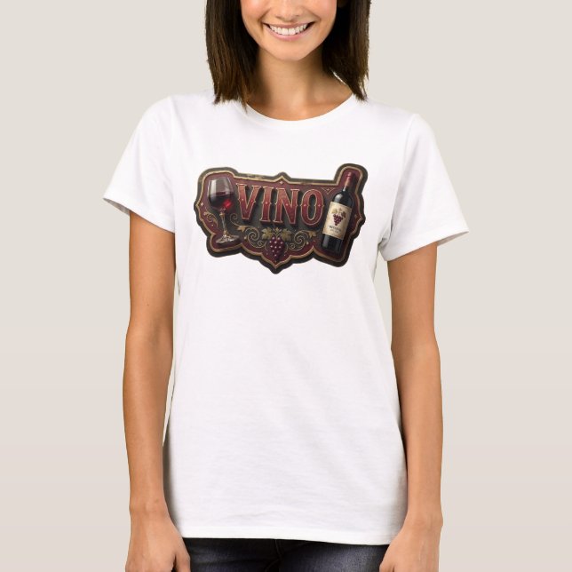 Camiseta Artística Gold VINO Tee (Frente)