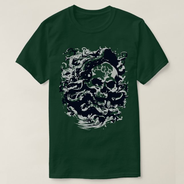 Camiseta artisticidade com polvo (Frente do Design)