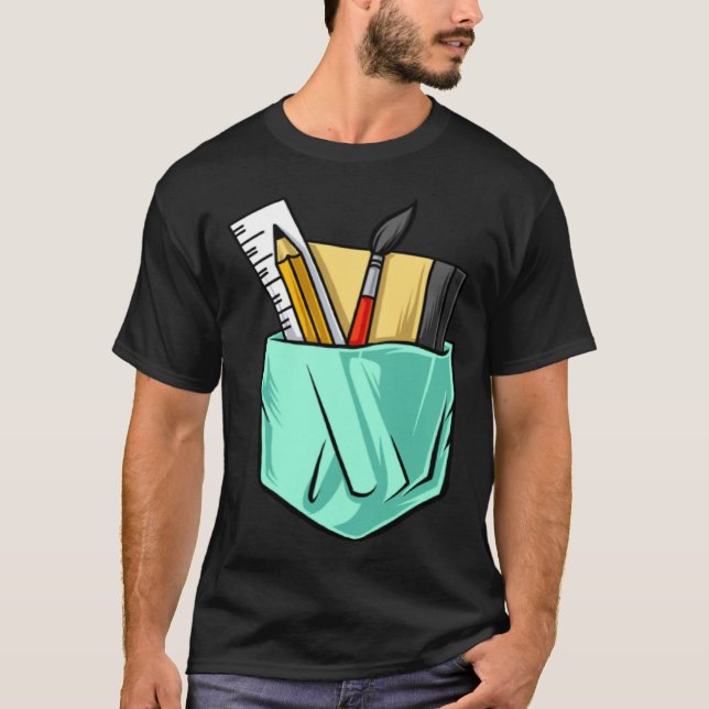 Camiseta Artists Artist Tools  Cute Pocket (Frente)