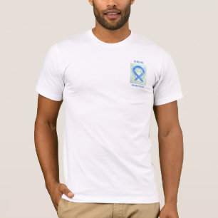 Camiseta Artrite Consciência Azul Fita Anjo Teto Personali