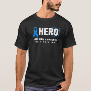 Camiseta Artrite Herói - Artrite Azul - Consciência da Artr