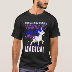 Camiseta Artrite Reumatoide Guerreira Mágica Unicórnio Purp