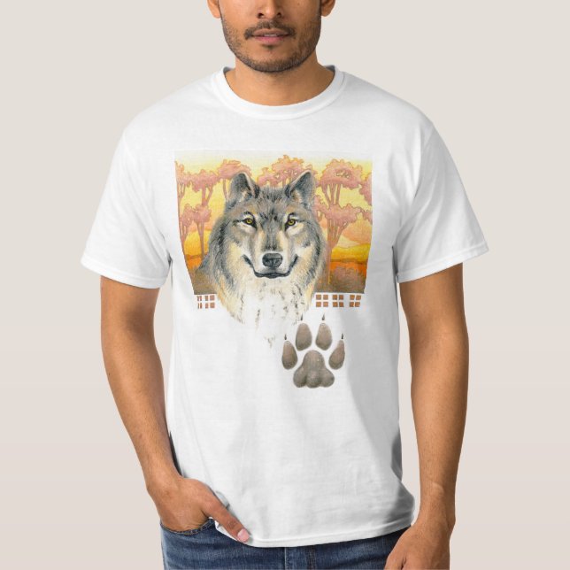 Camiseta Arts and Crafts Wolf (Frente)