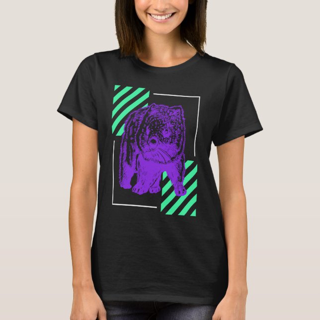 Camiseta Arts Wombat Cute Rodent Australian Wombat (Frente)