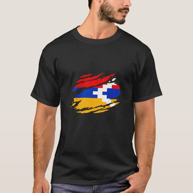 Camiseta Artsakh Flag Proud Artsakh Support Artsakh Strong  (Frente)
