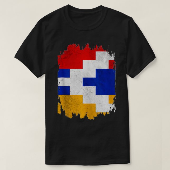 Camiseta Artsakh Forte Defende Artsakh Armênia Sinalizador  (Frente do Design)