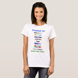 Camiseta Artspeak 101 para mulheres