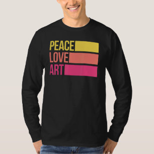 Camiseta Artst Artsé Artista Artístico Peace Love Art