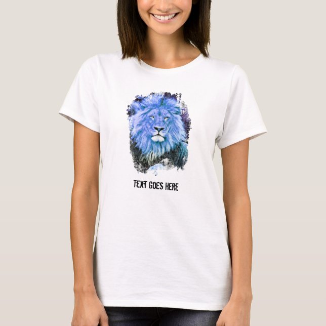Camiseta *~* Artsy AP23 Blue Artística LON Pintura T-Shirt (Frente)