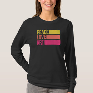 Camiseta Artsy Artista Artista Artístico Paz Amor