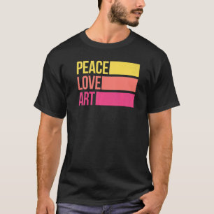 Camiseta Artsy Artista Artista Artístico Paz Amor