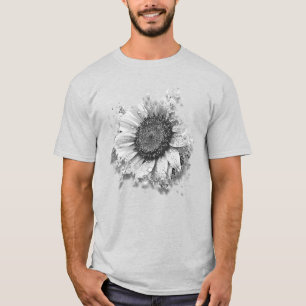 Camiseta Artsy B&W Girassol