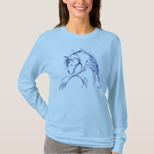 Camiseta Artsy Horse Sketch
