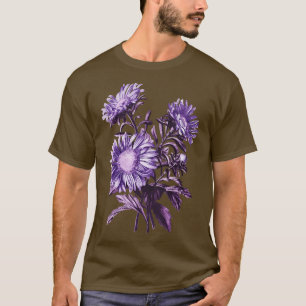 Camiseta Artsy Purple Flowers