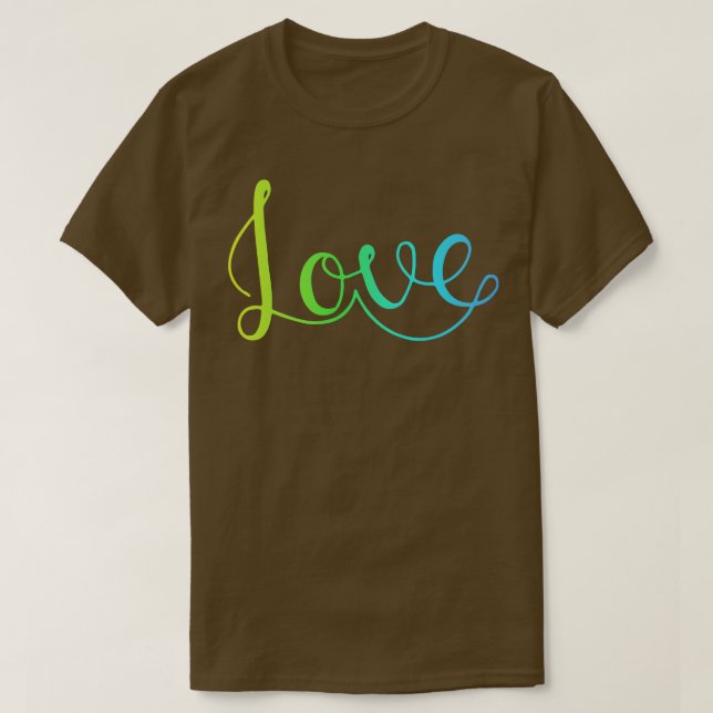 Camiseta Artsy Style Love Letters (Frente do Design)