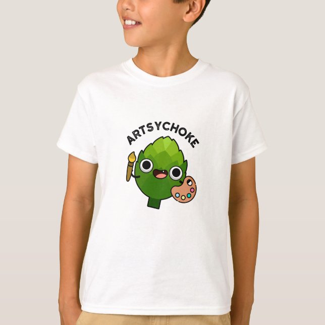 Camiseta Artsychoke Funny Veggie Artichoke Pun (Frente)