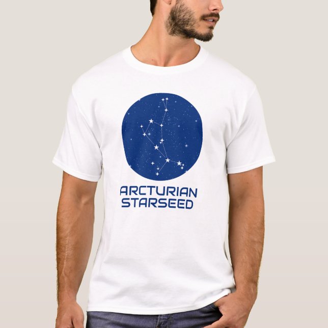 Camiseta Arturian Starseed T-Shirt - Constelação de Boötes (Frente)