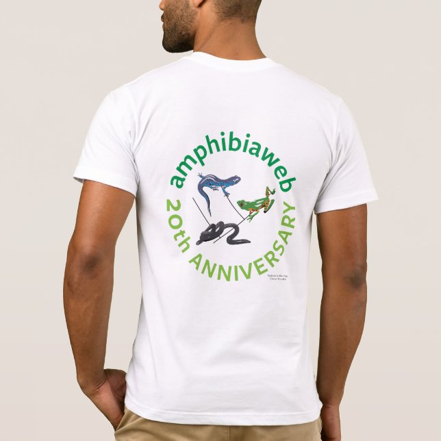 Camiseta #ArtYourAmphibian2020 - Gabriela A.F. & Omar R.P. (Verso)