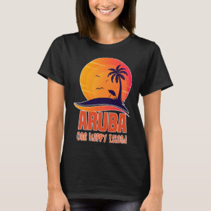 Camiseta Aru Uma Ilha Feliz Praia de Pôr do Sol Bonito