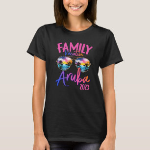 Camiseta Aruba Caribe 2023 Horário dos Óculos Solares Féria
