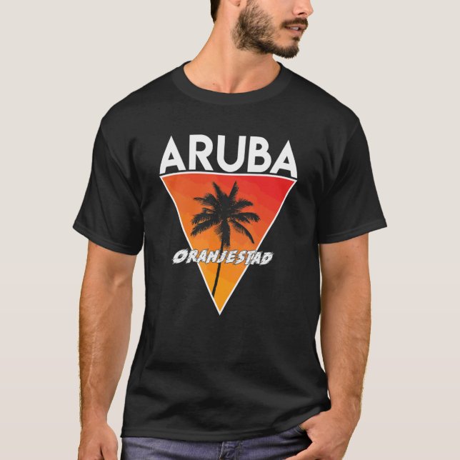 Camiseta Aruba Com Cores Ensolaradas (Frente)