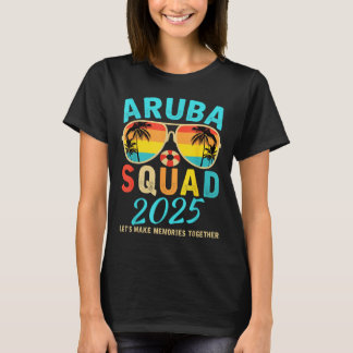 Camiseta Aruba Squad 2025 Vacation Friends Family Matching